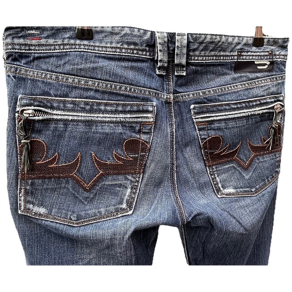 Diesel Jeans YARIK Straight‎ Leg Blue Mens W33 L32 Worn Wash Distressed See Pics